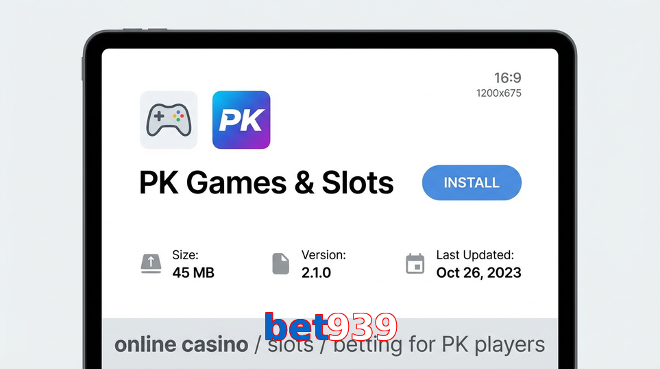 Game list for Bet939 gameapk section